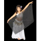 Voile enfant de danse orientale noir