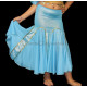 Jupe sirène voilée de danse orientale enfant turquoise