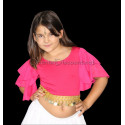 Haut enfant de danse orientale fuschia