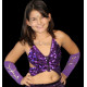 Manchons enfant de danse orientale violet