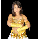 Gants enfant de danse orientale jaune