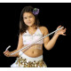 Canne de danse orientale enfant argent