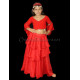 Top de danse orientale enfant 8/12 ans rouge
