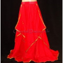 Jupe pétale enfant de danse orientale rouge