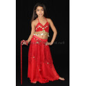 Canne de danse orientale enfant rouge