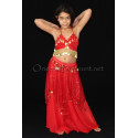 Ensemble enfant de danse orientale rouge