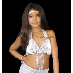 Soutien gorge satin enfant de danse orientale
