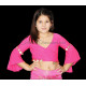 Top de danse orientale enfant 8/12 ans fuschia