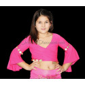 Top de danse orientale enfant 8/12 ans fuschia