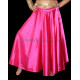 Jupe satin enfant de danse orientale fushia