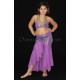 Jupe sirène enfant de danse orientale violet