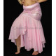Jupe sirène enfant de danse orientale rose clair