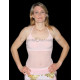 Top de danse orientale rose clair