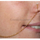 Faux piercing de nez chaîne