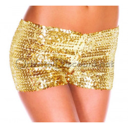 Short pailleté doré