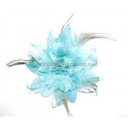 Fleur à cheveux turquoise