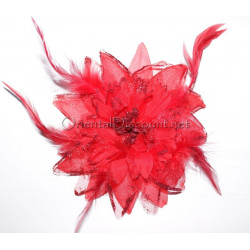Fleur à cheveux rouge