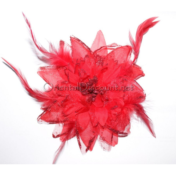 Fleur à cheveux rouge