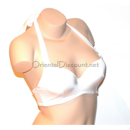Soutien gorge de danse orientale blanc 