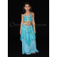 Ensemble enfant de danse orientale turquoise