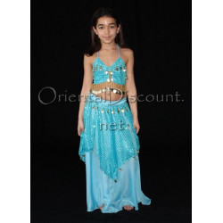 Ensemble enfant de danse orientale turquoise