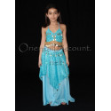 Ensemble enfant de danse orientale turquoise