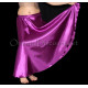 Jupe satin enfant de danse orientale violet