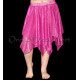 Jupe de danse orientale enfant pailletée fuschia 