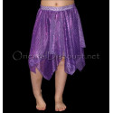 Jupe de danse orientale enfant pailletée violet