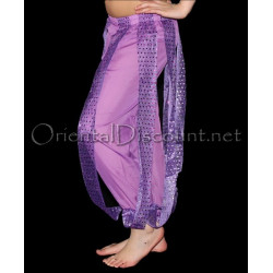 Sarouel enfant de danse orientale violet