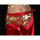 Ceinture de danse orientale enfant rouge