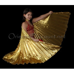 Ailes d'isis de danse orientale enfant doré
