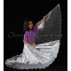 Ailes d'isis de danse orientale enfant argent