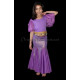 Jupe sirène voilée de danse orientale enfant violet