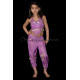 Ensemble enfant top sarouel violet
