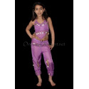 Ensemble enfant top sarouel violet