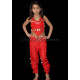Ensemble enfant top sarouel rouge