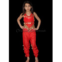Ensemble enfant top sarouel rouge