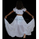 Costume de danse orientale enfant blanc