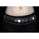 Ceinture de danse orientale métal argenté