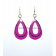 Boucles d oreilles ovale violine