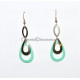 Boucles d oreilles vert pastel
