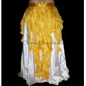 Ceinture de danse orientale à franges jaune