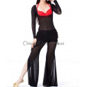 Tenue de cours de danse orientale noir et rouge