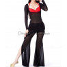 Tenue de cours de danse orientale noir et rouge