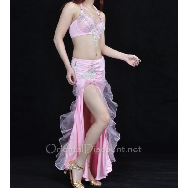 Costume de danse orientale rose