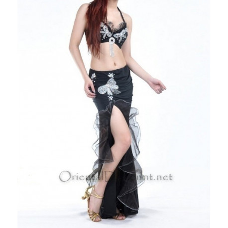 Costume semi pro de danse orientale noir