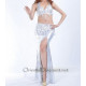 Costume semi pro de danse orientale argenté