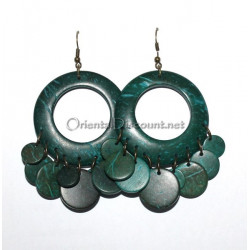 Boucles d oreille en bois de coco