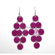 Boucles d oreille strass violine